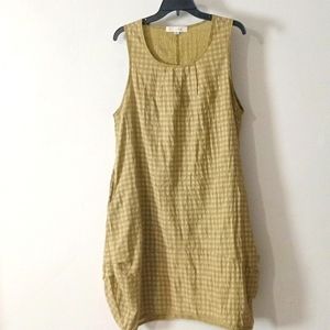 Yea plaid sleeveless cotton blend dress. (FLO)